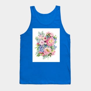 Bouquet of peonies with hydrangea Tank Top